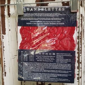 Badelettes red anti chaffing thigh bands